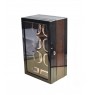 FD-870 LCD Control 6-Motor BIG Watch Winder Cabinet Style with Rose Gold Trim