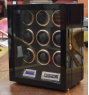 FD-874 LCD Control 9-Motor Watch Winder Cabinet Style with Rose Gold Trim