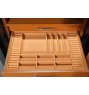 FD-903 Fire-resistant Fingerprint Lock 20 Watch Winder Vault with Jewelry Drawers&Storage