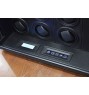 FD-826 BLACK 12pc Watch Winder Safety Vault with Bullet-proof Window and Storage Compartments