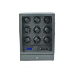 FD-835CF Remote Controlled LCD 9 Motor Watch Winder Cabinet Style+Drawer