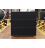 FD-826 BLACK 12pc Watch Winder Safety Vault with Bullet-proof Window and Storage Compartments