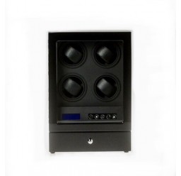 FD-839 Remote Controlled LCD 4-Motor Watch Winder Cabinet Style+Drawer