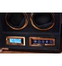 FD-879 LCD Control 4 Motor BIG Watch Winder Cabinet Style with Rose Gold Trim