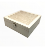 FD-365 WHITE XXL Croc PU Leather Jewelry Box with Travel Case