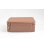 FD-145BROWN 4pc Microfibre Leather Watchcase