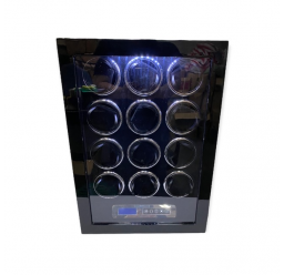 FD-883 12 Watch Winder with Fingerprint Lock and LCD Control