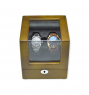 FD-875 Real Wood Watch Winder 1-Motor for 2 BIG Watches with Interchangeable Watch Holder