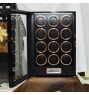 FD-858 LCD Control 12 Motor BIG Watch Winder Cabinet Style with Rose Gold Trim