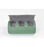 FD-147 GREEN 3PC Watch Case Real Leather in Gift Box