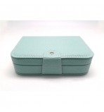 FD-318 BLUE PASTEL JEWELRY BOX WITH BUTTON SNAP