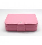 FD-318 PINK PASTEL JEWELRY BOX WITH BUTTON SNAP