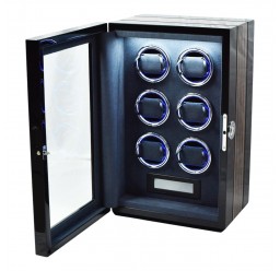 FD-895 6 Watch Winder with Fingerprint Lock and LCD Control