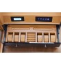 FD-842CFB LCD Control Watch Winder Cabinet 3-Motors for 6 Watches + Drawer