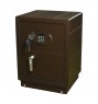 FD-890 BROWN18pc Steel Watch Winder Safety Vault with Wood Panel Interior