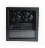 FD-820BCF LCD Control Watch Winder Cabinet Style 2-Motors for 4 Watches + Drawer for 5 Watches