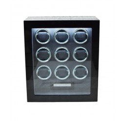 FD-905 9 Watch Winder with Fingerprint Lock and LCD Control