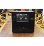FD-826 BLACK 12pc Watch Winder Safety Vault with Bullet-proof Window and Storage Compartments